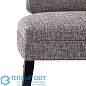 Northcliff Settee Charcoal Tweed Grey Ash диван Arteriors 8164