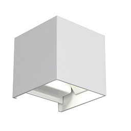 SL560.501.02 ST-Luce Brik накладной светильник квадратной формы с белым корпусом и отражённым светом