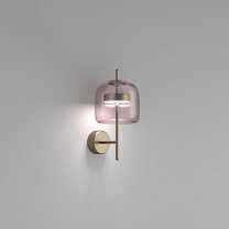 Настенный светильник JUBE S LIGHT, аметистовый, прозрачный, матовый, сталь L3314 CE