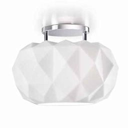 2263 Leucos Deluxe потолочный светильник с рельефным стеклянным корпусом овальной формы