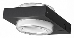 уличный настенный светильник компактный чёрный IP54