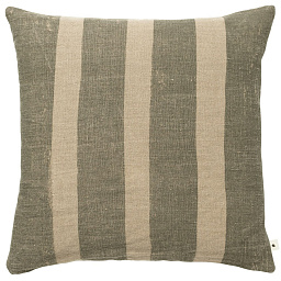 1104270906 Ferm Living Oleo декоративная интерьерная подушка квадратной формы с вертикальным полосатым узором