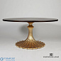 Flute Table Base-Gold Leaf-34 Global Views стол