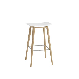 FIBARWON04041 Muuto Fiber барный стул деревянный светлый 75 см