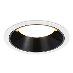 ST755.438.12 ST-Luce встраиваемый потолочный светильник белый с чёрной внутренней вставкой