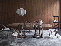 Infinity ovale Porada 251–300×110–120 см, ясень серый