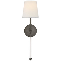 Camille Sconce бронза с льняным абажуром