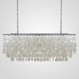 40.1836 Imperiumloft Rectangle Shell подвесная прямоугольная люстра с подвесами из перламутровых пластин