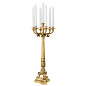 109230 Candle Holder Jefferson polished brass finish подсвечник Eichholtz