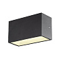 1005151 SLV SITRA M WL UP/DOWN ANTHRACITE уличный настенный светильник — фото 1