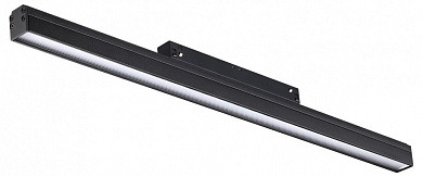 магнитный трековый светильник чёрного цвета с отражателем для магнитного трека 48V