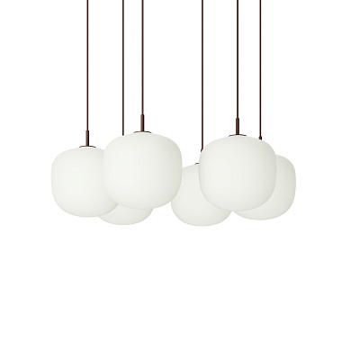 Rime Pendant Cluster подвесной светильник Muuto White / Deep Red - Ø 25 cm RIMCL25A0105