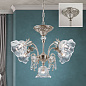 LU 2392/4+1 altsilber/479 Schliff La Boheme Orion подвесная люстра со стеклянными плафонами — фото 1