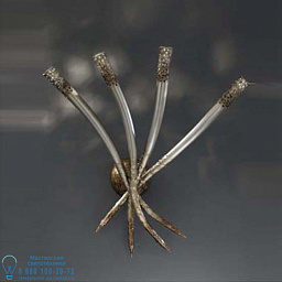 6841/A4 MM lampadari Safari настенный светильник с четырьмя изогнутыми рожками на общем основании