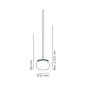 Подвесной светильник Milan Iluminacion Artic Circle 550, бирюзовый — фото 7