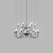 Подвесной светильник 18P CRYSTAL PROPARENT MATT BLACK 1 G9 CE
