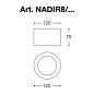 Потолочный спот Nadir Aldo Bernardi, круглый Ø12 см, GX53, цемент, цемент серый NADIR8/C — фото 1
