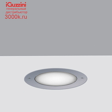 ER11 Light Up iGuzzini Recessed luminaire Earth D=191 mm -Flush-mount stainless steel frame - Neutral White - Diffuse Optic - DALI