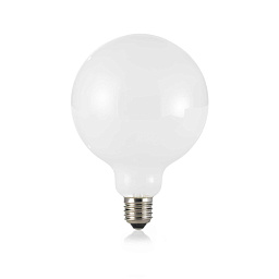 101354 Ideal lux E27 лампа с белой матовой сферической колбой для потолочных и настенных светильников