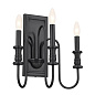 Karthe 3 Light Wall Sconce Black настенный светильник 52473BK Kichler — фото 4