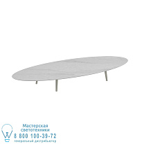 НИЗКИЙ СТОЛ STYLETTO LOUNGE 320X140CM ГРИБОВЫЕ НОЖКИ КЕРАМИЧЕСКАЯ СТОЛ BIANCO STATUARIO Royal Botania