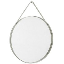 Strap Mirror No 2 Ø70 см, светло-серый