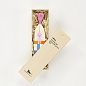 21502704 Wooden Doll Vitra Деревянная фигурка с длинным телом в розовом наряде — фото 1