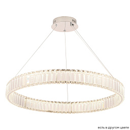 MUSIKA SP70W LED CHROME Crystal Lux MUSIKA подвесная люстра с кольцевыми хрустальными элементами на хромированной подвеске
