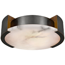 Melange Large Flush Mount бронза с алебастром