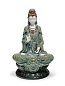 Фарфоровая статуэтка богини Гуаньинь Kwan Yin Lladro, зелёная 01001941 — фото 2