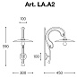 LA.A2 VALZER Aldo Bernardi настенный накладной светильник