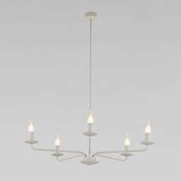 a068643 TK Lighting Limal подвесная люстра со свечевидными лампами на изогнутых рожках
