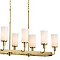 Vetivene 8 Light Linear Chandelier Natural Brass люстра 52453NBR Kichler — фото 11