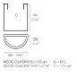 Half cylinder pot 50x29x55 горшок, Vondom — фото 1