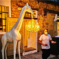 19004WH Qeeboo Giraffe in Love M PT Outdoor уличный торшер белый — фото 2