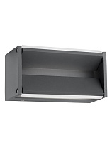 Dark Gray Aluminium Acrylic Diffuser LED 2x5 Watt 476Lm 3000K 220-240 Volt Rotation 0-90° IP54 L: 20 W: 10 H: 10 cm