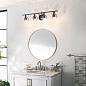Everett 24" 4 Light Vanity Light in Black настенный светильник 55080BK Kichler — фото 1
