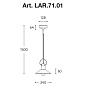 LAR.71.01 POLARE Aldo Bernardi потолочный подвесной светильник