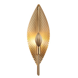 PALMA AP1 BRONZE Crystal Lux PALMA настенное бра с рожком и стеклянным абажуром бронзового цвета