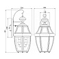 Настенный уличный светильник Newbury Quoizel QZ-NEWBURY2-L-PB лакированная полированная латунь — фото 4