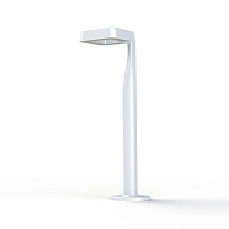Square N° 2; Satin-finish polycarbonate Built-in LED 2700°K warm white 35W; White