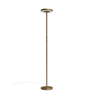 Rotaliana Sol F1 PT LED торшер минималистичный матовый белый; тёмная бронза 1SOF100248EL1