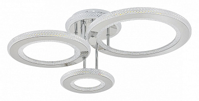 10297/3LED BL Escada Venus потолочный светильник, 24.3Вт, 3000, 4000, 6000K, 5110лм, хром