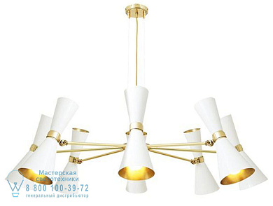 Cairo Латунная люстра прямого света Mullan Lighting MLF187PCMBK