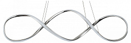 10236/1LED Chrome Escada Knot подвесной светильник с изогнутым корпусом