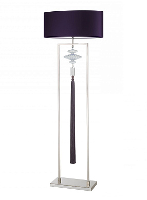 Constance Nickel and Rich Purple Floor Lamp торшер Heathfield