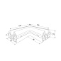 Угловой коннектор Slim Magnetic Elektrostandard a067414 — фото 3