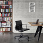 4055737326318 Aluminium Vitra Кресло офисное кожаное коньячного цвета — фото 4