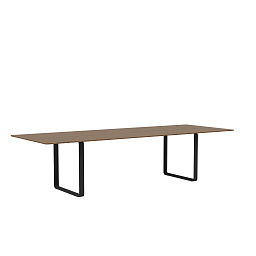 70TAB295A0901 Muuto 7070 обеденный стол массив копченого дуба черный 108x295 см