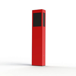 108006056 Roger Pradier Brick2 садовый боллард прямоугольной формы красного цвета